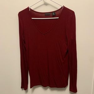 **Tahari Dark Red Tee size small
